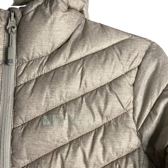 Mountain Warehouse Women's Light Gray Hooded Puffer Jacket - Picture 7 of 8